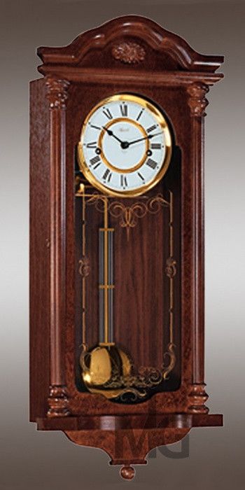 HERMLE 70509-032214 настенные деревянные часы с боем