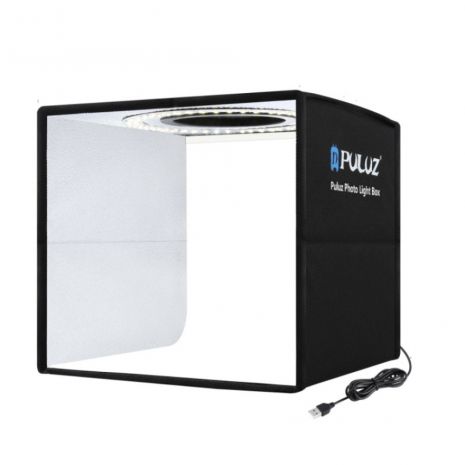 Лайткуб (фотобокс) Puluz PU5025B LED (25 х 25 х 25 см) чорний