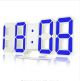 Часы настенные / настольные электронные цифровые светящиеля светодиодные белый+синий (Пластик, LED) Best Time