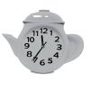 Настінний годинник кухонний "Чайник" Великий Білий (31х37 см) Time