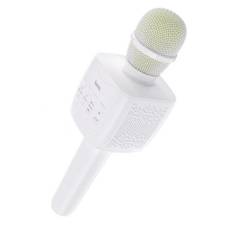 Бездротовий караоке мікрофон колонка Hoco BK5 білий