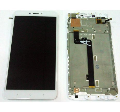Дисплей (LCD) Xiaomi Mi Max 2 із сенсором білий