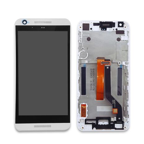 Дисплей (LCD) HTC 626G Desire Dual Sim с сенсором чёрный + рамка белая