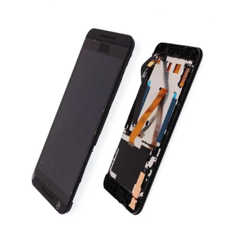 Дисплей (LCD) HTC 626G Desire Dual Sim с сенсором чёрный + рамка чёрная