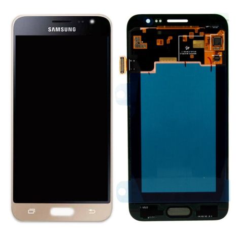 Дисплей (LCD) Samsung GH97-18414B J320H Galaxy J3 (2016) с сенсором золото сервисный