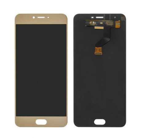 Дисплей (LCD) Meizu M3x (Meizu X) с сенсором золотой