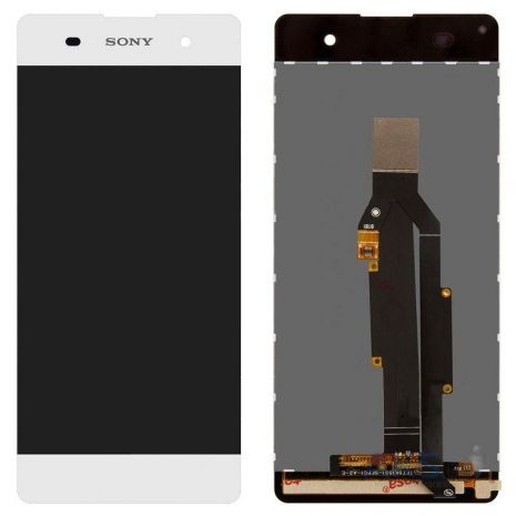 Дисплей (LCD) Sony F3111 Xperia XA/ F3112/ F3113/ F3115/ F3116 с сенсором белый + рамка