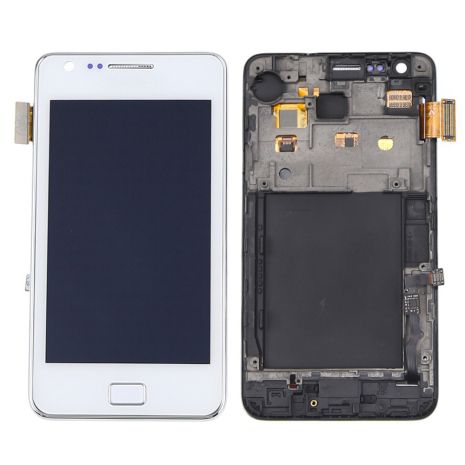 Дисплей (LCD) Samsung i9100 Galaxy S2 с сенсором белый