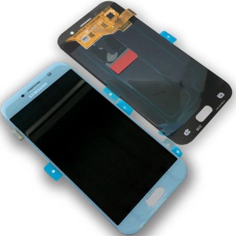 Дисплей (LCD) Samsung GH97-19732C A320F Galaxy A3 (2017) с сенсором голубой сервисный