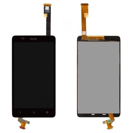 Дисплей (LCD) HTC 400 Desire Dual Sim/ T528w One SU с сенсором чёрный