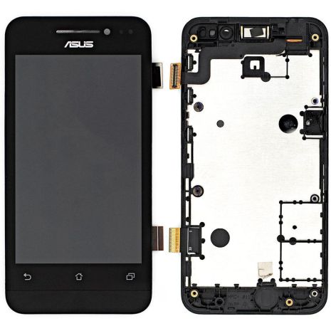 Дисплей (LCD) Asus ZenFone 4 (A400CG) с сенсором черный + рамка