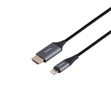 Перехідник Hoco UA15 Lightning to HDMI 2m Сірий