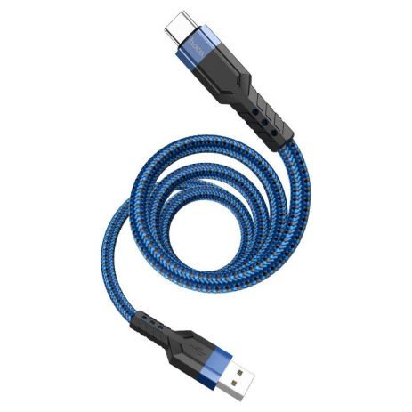 Кабель Hoco U110 USB to Type-C 1.2m синий