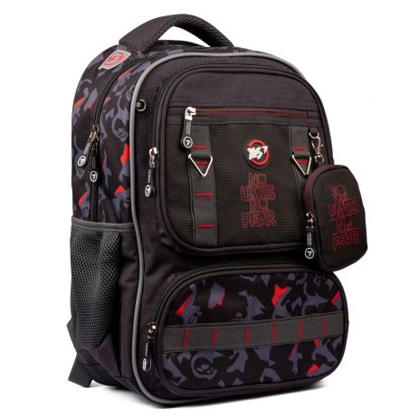 Шкільний рюкзак YES, одне відділення, три фронтальні кишені, розмір: 43,5*30*15,5 см, сірий No Limits