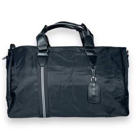 Дорожня сумка Jinghinhiju, одне відділення, дві внутрішні кишені, знімний ремінь, розмір: 48*28*22 см, чорна