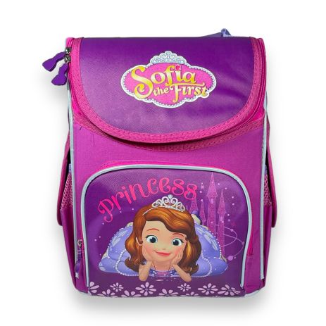 Шкільний рюкзак Space для дівчинки, ​одне відділення, бічні кишені, розмір 33*28*15см рожевий Принцеса Софія
