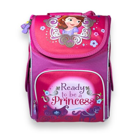 Шкільний рюкзак для дівчинки Space, ​одне відділення, бічні кишені, розмір 33*28*15см рожевий Принцеса Софія