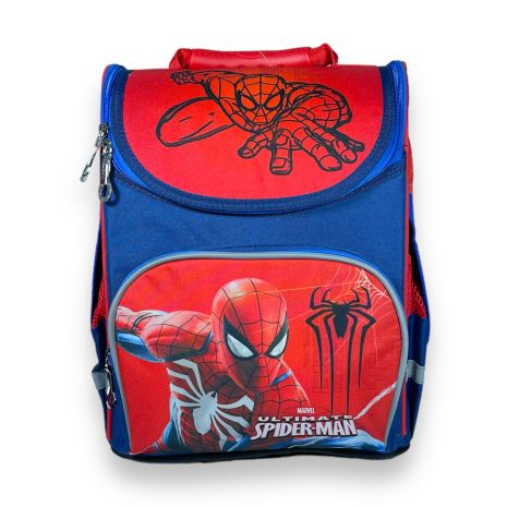 Шкільний рюкзак Space для хлопчика, ​одне відділення бічні кишені розмір 33*28*15см синьо-червоний Людина-Павук