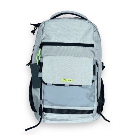 Рюкзак міський Juxianzi, 20 л, два відділення, фронтальні кишені, бічні кишені, розмір 45*30*15см, світло-сірий