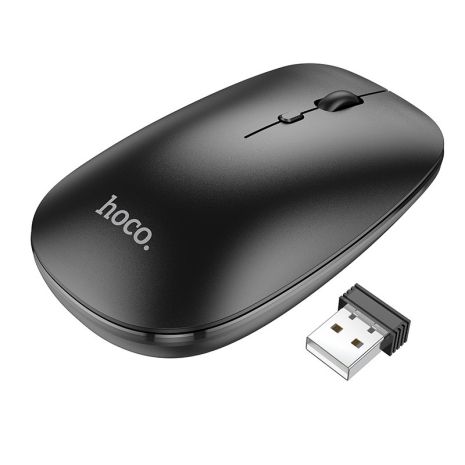 Wireless Мышь Hoco GM15 Art dual-mode business wireless mouse |BT5.0, 2.4G, 800/1200/1600dpi| Чёрный