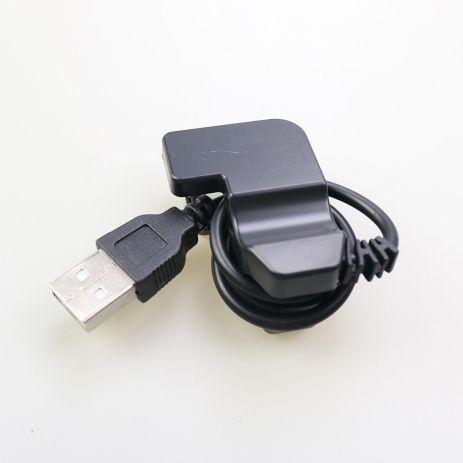 USB кабель для смарт часов универсальный прищепка (2 pin) 3 mm черный