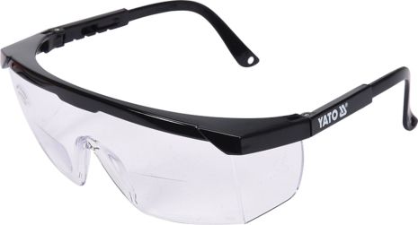 Очки защитные открытые, прозрачные, с коррекцией зрения +1.5 диоптрии Yato YT-73612