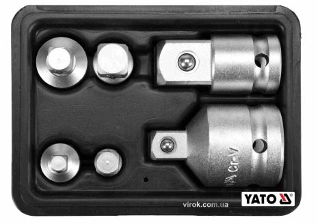 Редукционный набор головок 6 шт в чемодане Yato YT-10671