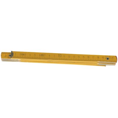 Метр складний дерев'яний, жовтий, 1 м Top Tools 26C011