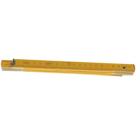 Метр складной деревянный 2 м, желтый Top Tools 26C012