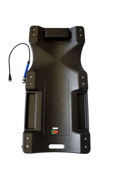 Лежак пластиковый подкатной на 6-ти колесах с фонарем на гибком удлинителе 40"(1050х490х95мм) ROCKFORCE RF-TRH6802-1