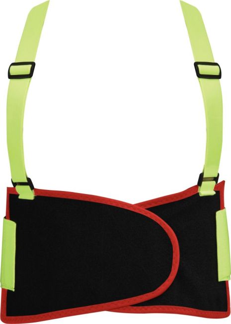 Пояс для поддержки спины эластичный с увеличенной видністю (зеленый), 125х 20 см, размер XL Yato YT-74242