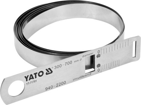 Циркометр для круга - 940-2200мм и диаметра 300-700 мм с метр. и дюйм. шкалами, ст Yato YT-71701
