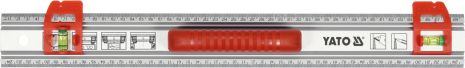 Линейка алюминиевая с ручкой 500 x 59 x 2 мм 2 капсулы Yato YT-70713