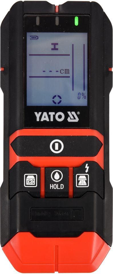 Детектор цифровой скрытых материалов и электропроводников, влажности дерева. Yato YT-73138