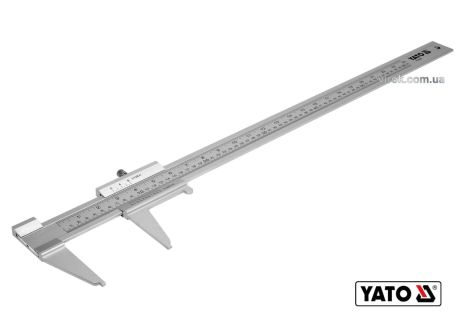 Штангенциркуль алюминиевый 600 мм YaTo YT-70740