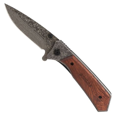 Нож раскладной 122мм (рукоятка дерево) SIGMA 4375821