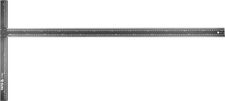Уголок алюминиевый Т-образный : 50 х 122 см, для раскроя г/к плит Yato YT-70855