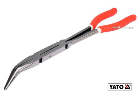 Длинногубцы удлиненные изогнутые 330мм Yato YT-20401