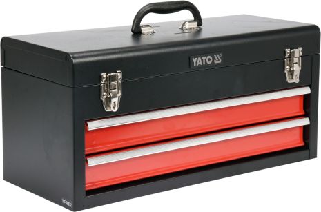 Ящик для інструментів металевий з двома шуфлядами 218 х 255 х 520 мм Yato YT-08872