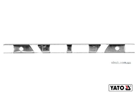 Шаблон для заточки ограничителя глубины зубов цепей 170 х 10 х 1 мм 0.65/0.75 мм угол 35° Yato YT-85052