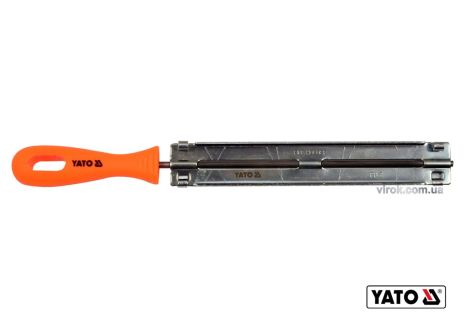 Направляющая с напильником для заточки цепей Ø4.8 x 250 мм Yato YT-85032
