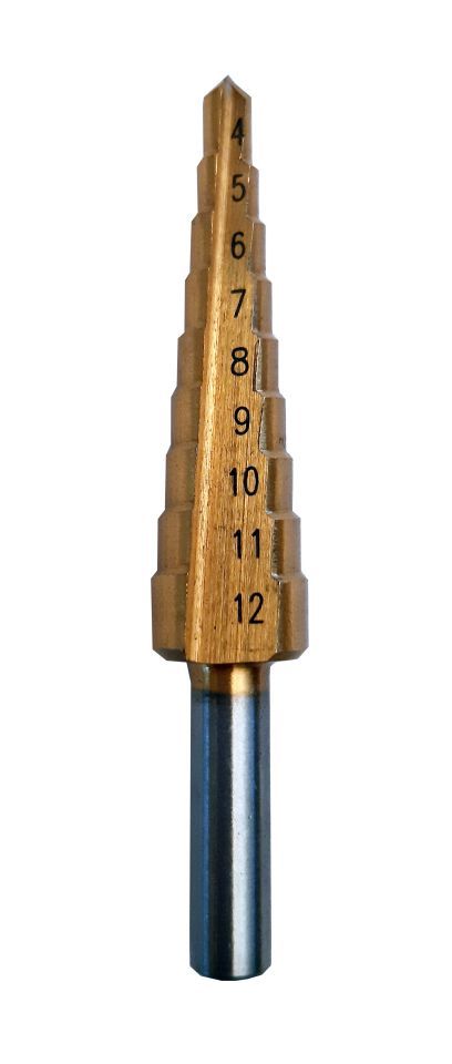 Сверло ступенчатое по металлу 4-12 мм Step Drill ZHWEI Z4-12