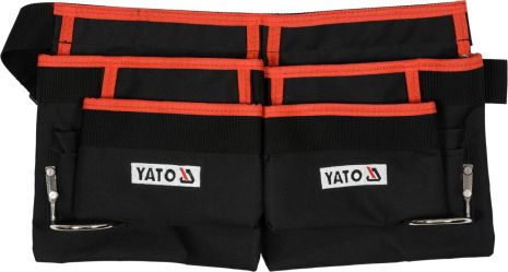 Пояс с 4 карманами для инструментов и 2 петлями для молотков Yato YT-74001