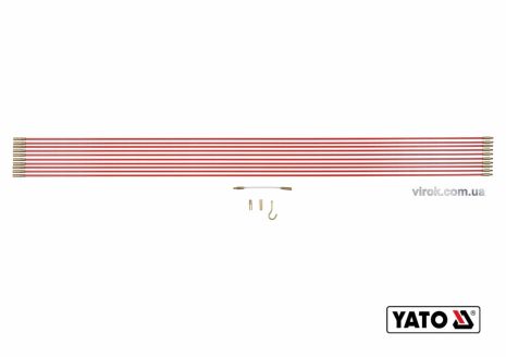 Протяжка кабелей 10 шт х 1 м стекловолоконные Yato YT-23200