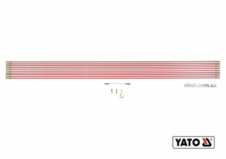 Протяжка кабелів 10 шт х 1 м скловолоконна Yato YT-23200