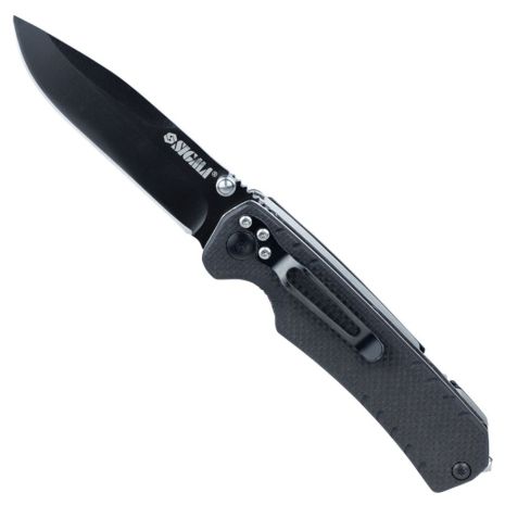 Нож раскладной 112мм (рукоятка композит G10) SIGMA 4375721