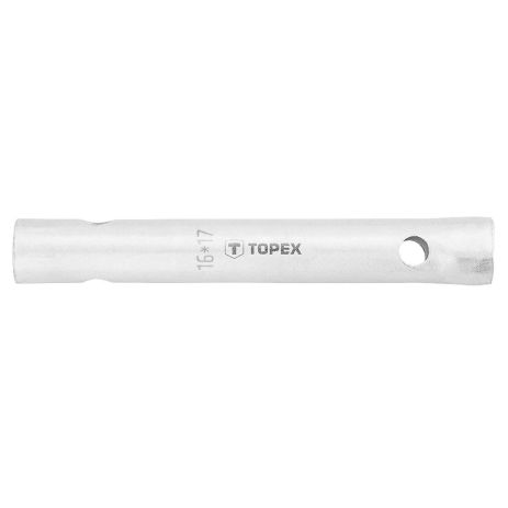 Ключ торцевой двухсторонний 16 x 17 мм, шестигранное сечение с отверстиями Topex 35D935