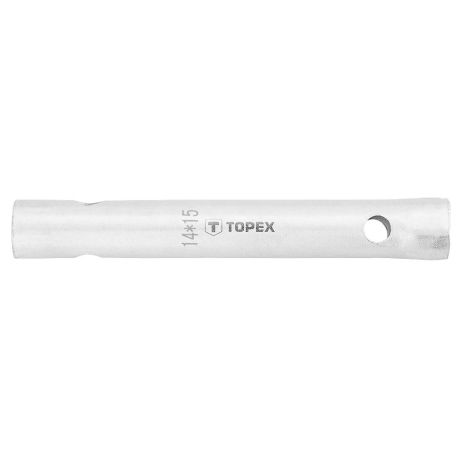 Ключ торцевой двухсторонний 14 x 15 мм, шестигранное сечение с отверстиями Topex 35D934