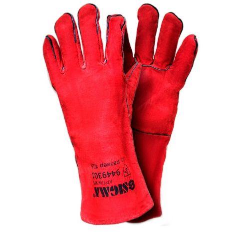 Перчатки краги сварщика (красные) Sigma 9449301