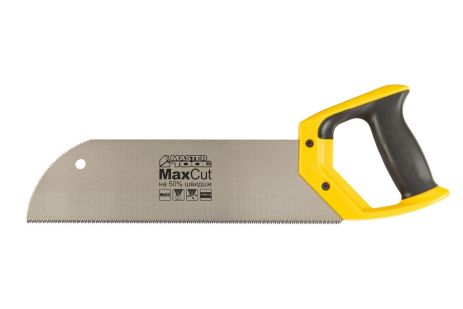 Ножовка для фанеры с запилом 12TPI MAX CUT 300 мм закаленный зуб 3D заточка полированная MASTERTOOL 14-2702
